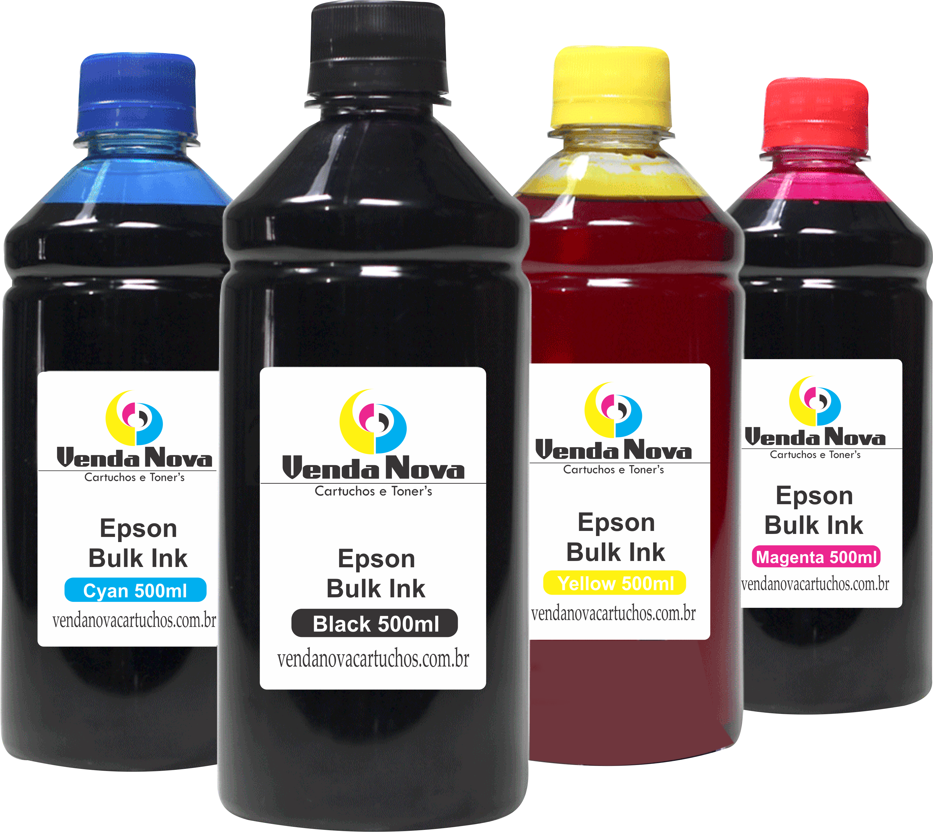 
	Kit 4 tintas bulk ink EPSON universal black/cyan/magenta/yellow 500ml